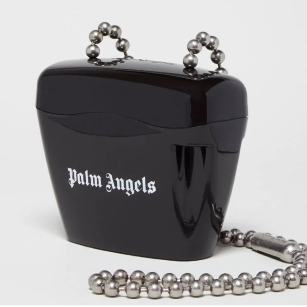 Palm Angels MINI BLACK PADLOCK BAG